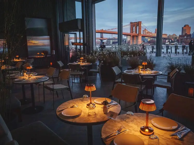 Guests dining at a New York restaurant