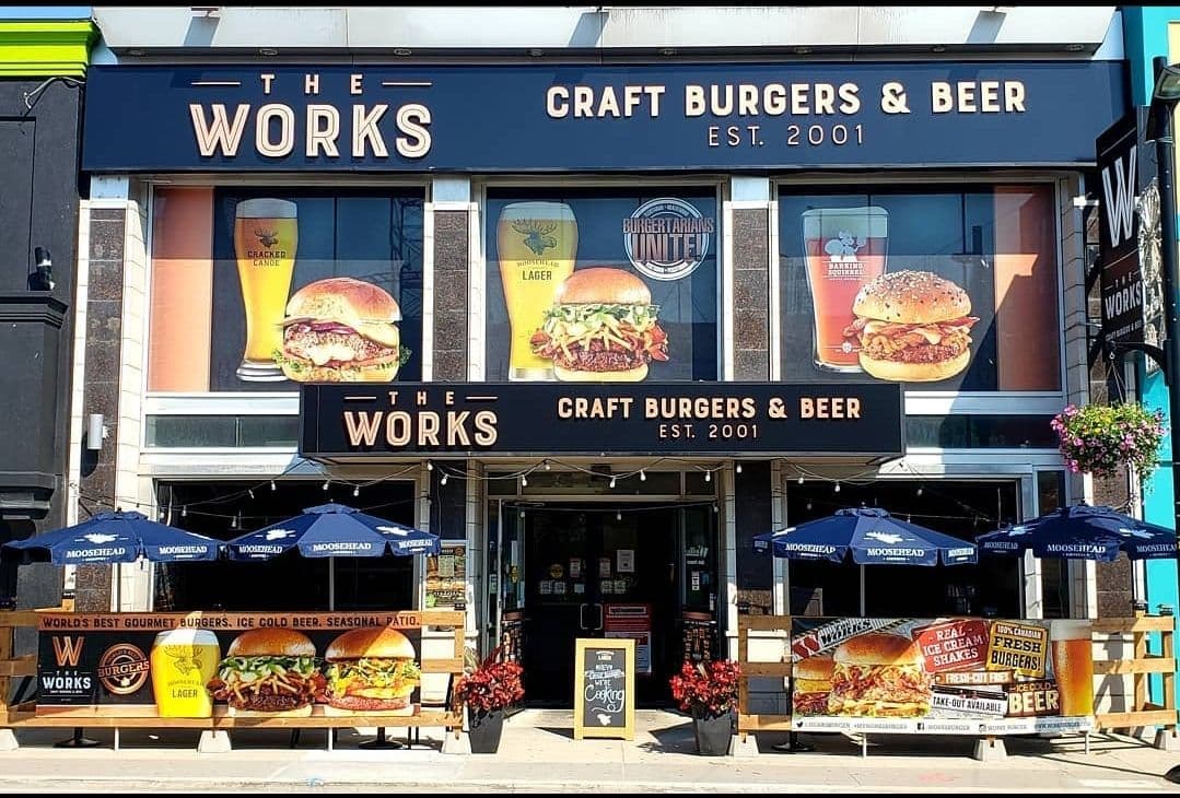 Guest photo from a Google review at The WORKS Craft Burgers & Beer