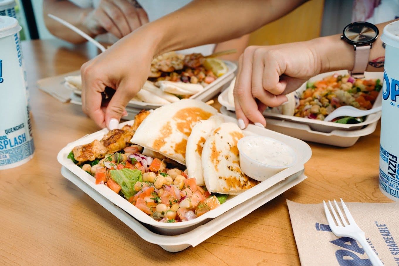 Guest photo from a Google review at OPA! Of Greece West Waterloo