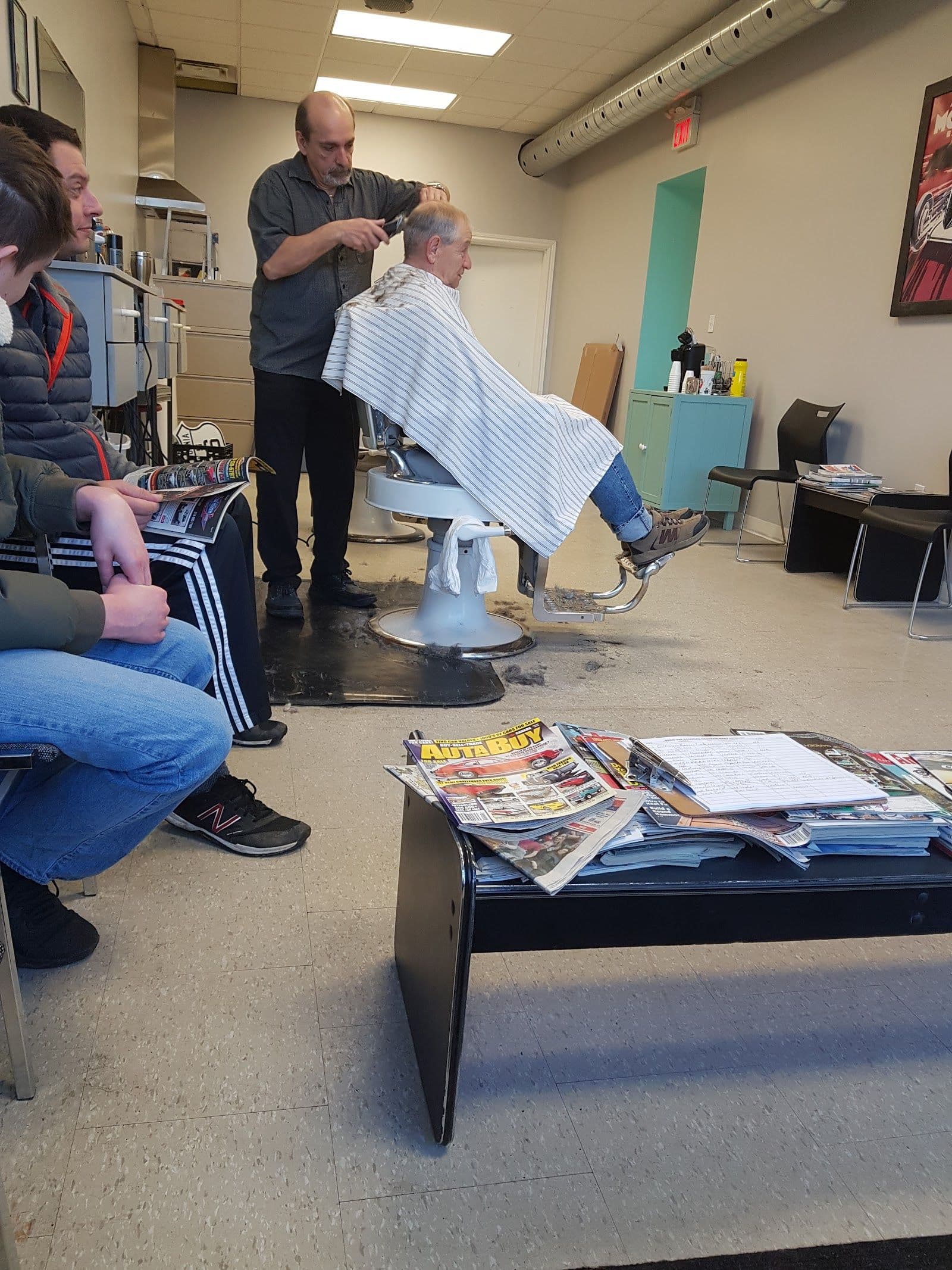 Guest photo from a Google review at Augie's Barber Shop