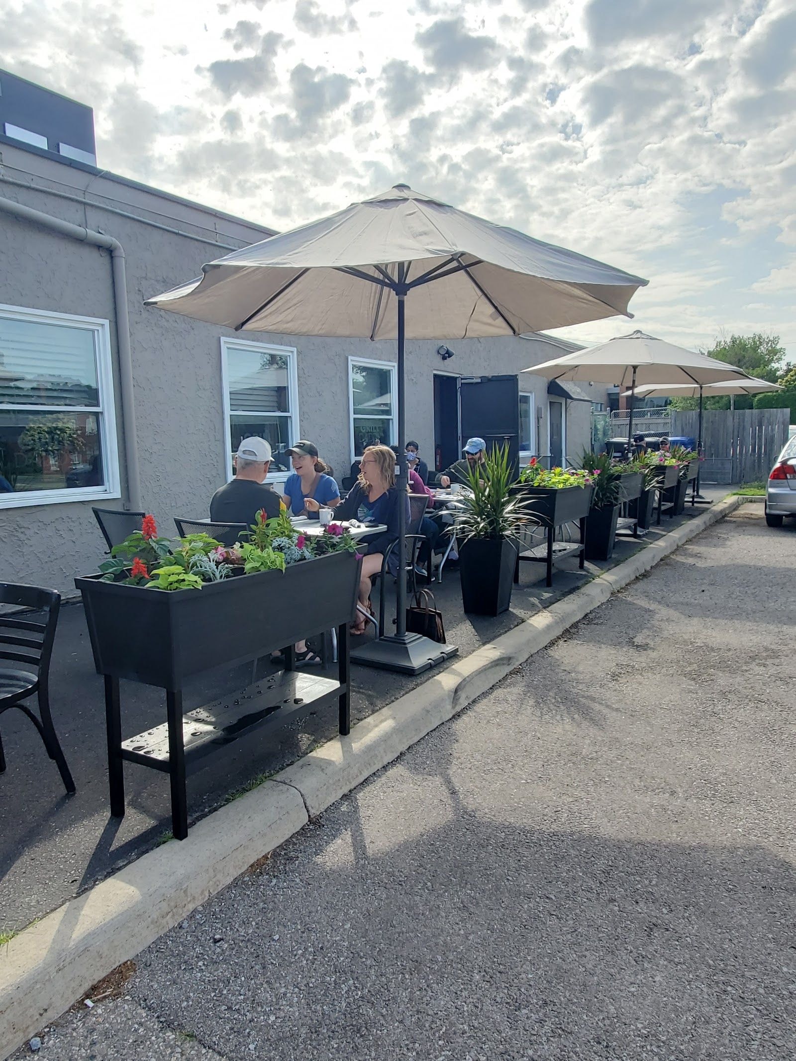 Guests dining at a busy restaurant