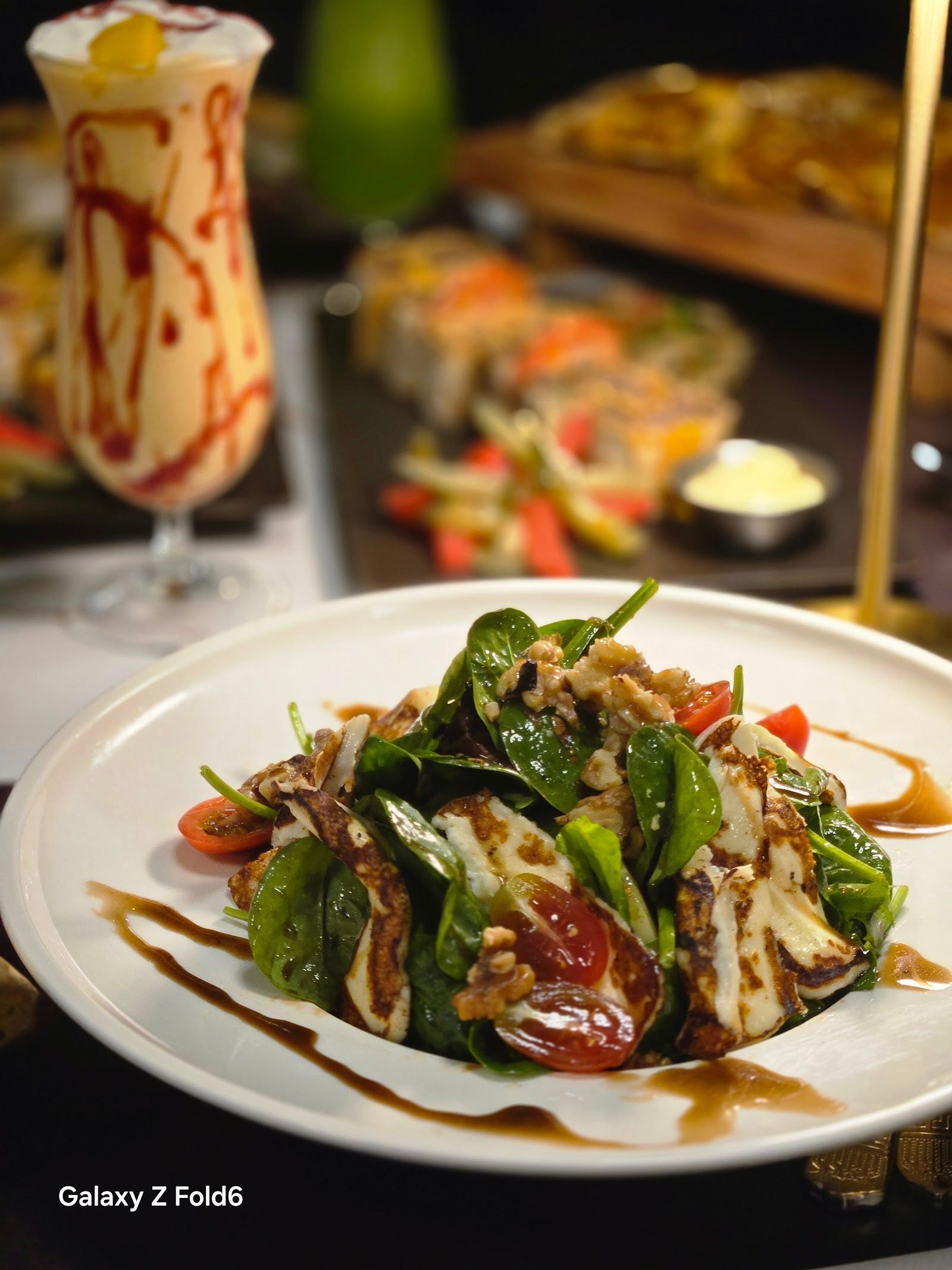 Guests dining at a busy restaurant