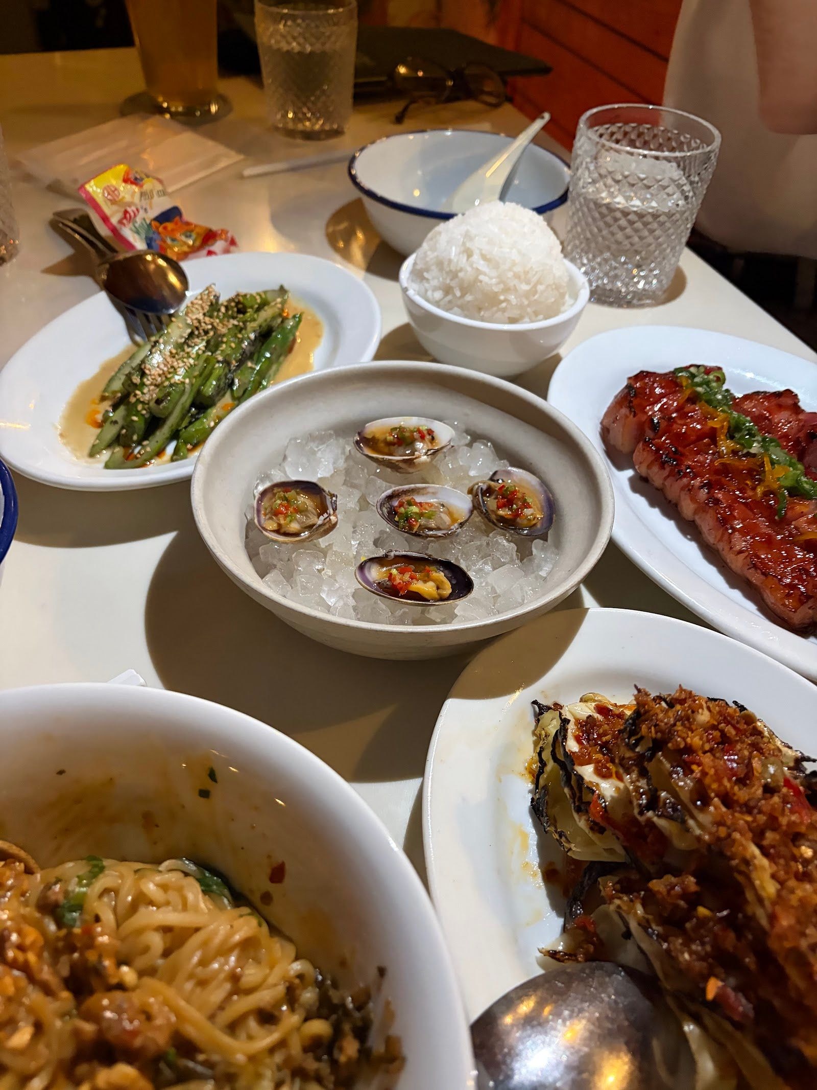 Guests dining at a busy restaurant