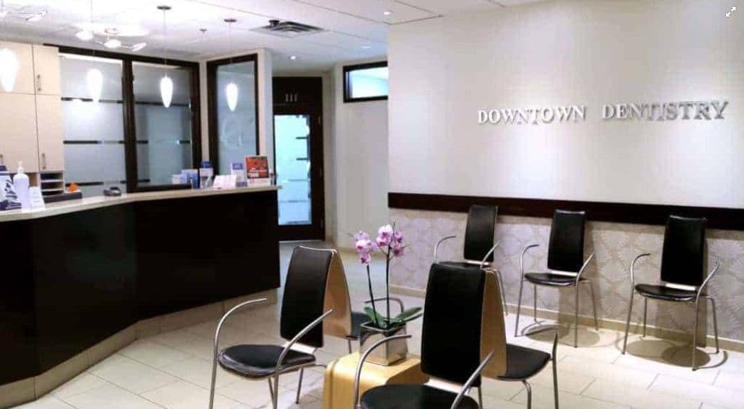 Patient photo from a Google review at Downtown Dentistry