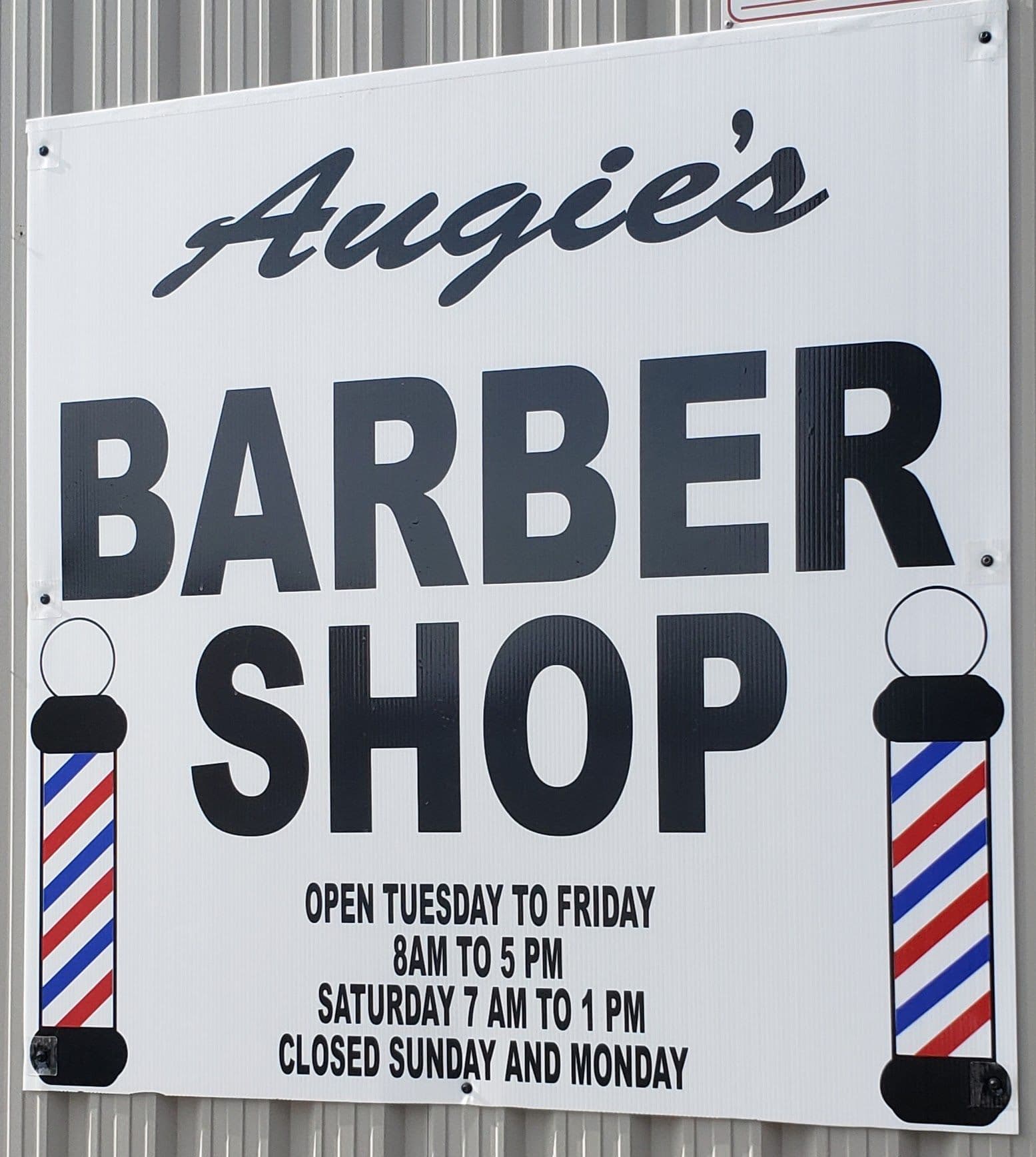 Another guest photo from a Google review at Augie's Barber Shop