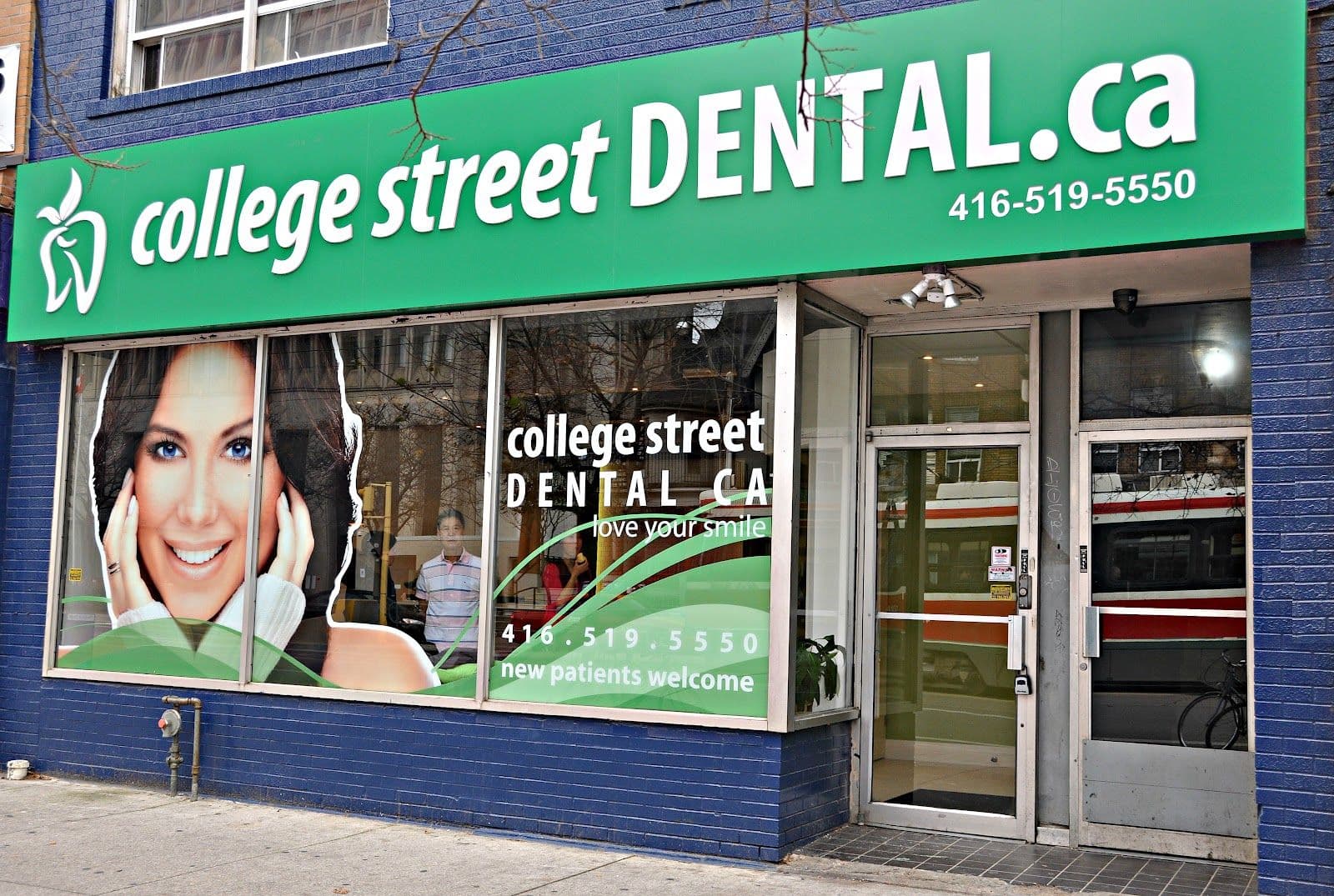 Another patient photo from a Google review at College Street Dental