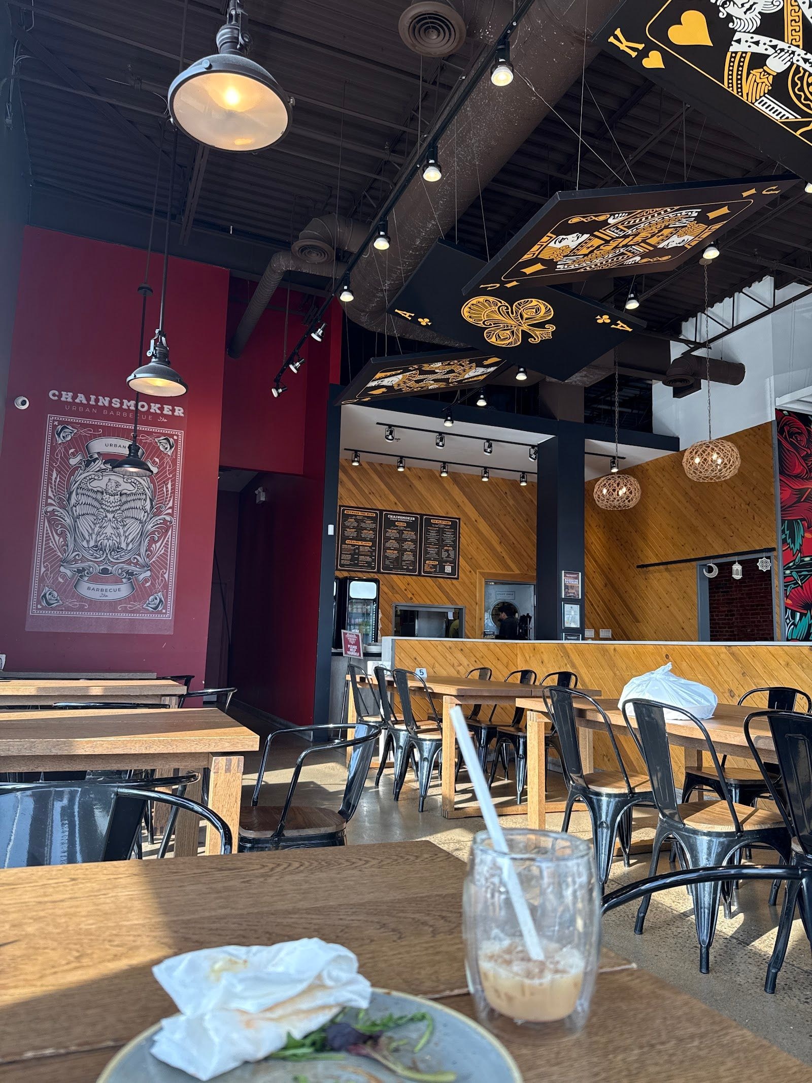 Guests dining at a busy restaurant