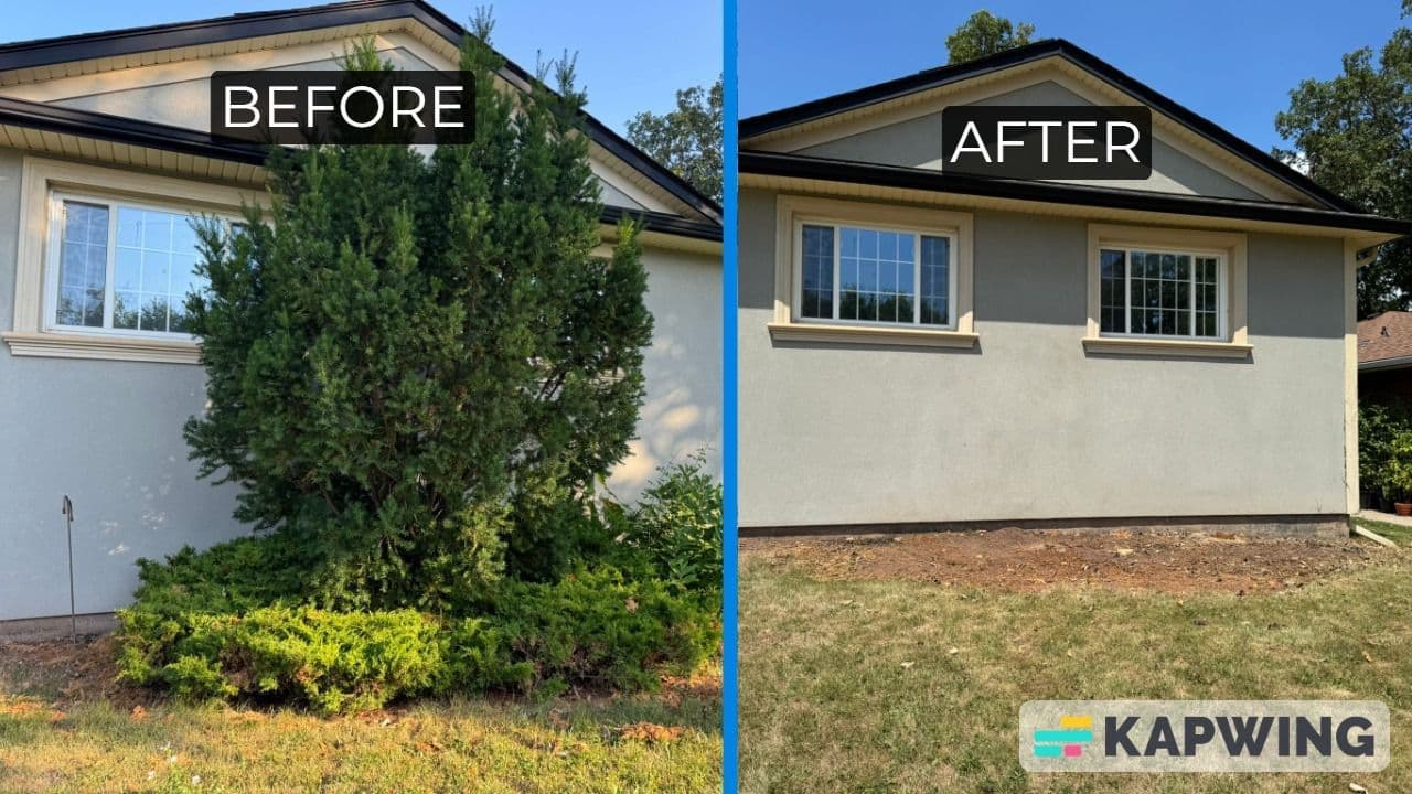 Another customer photo from a Google review at Harry's Landscaping