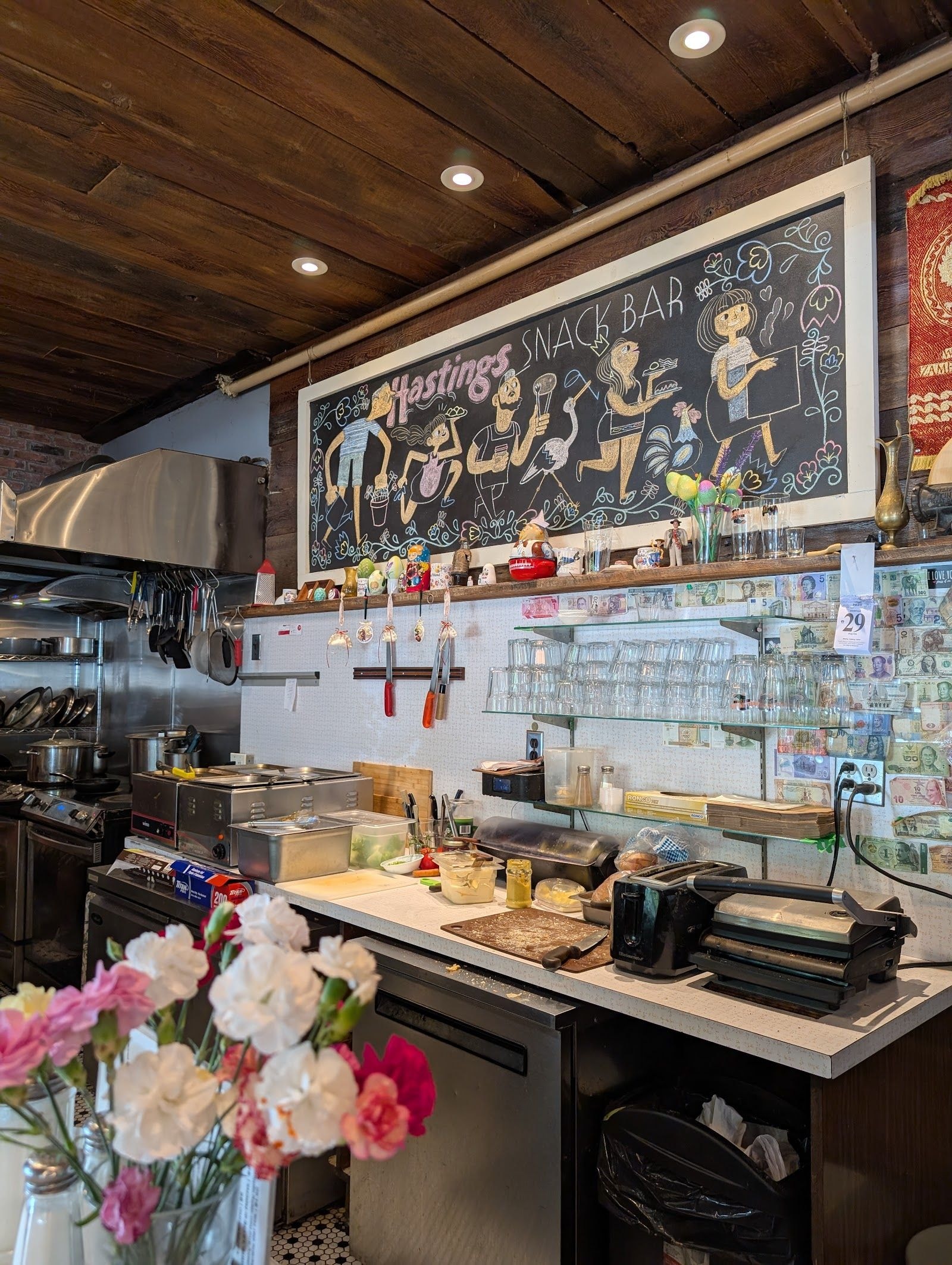 Guests dining at a busy restaurant