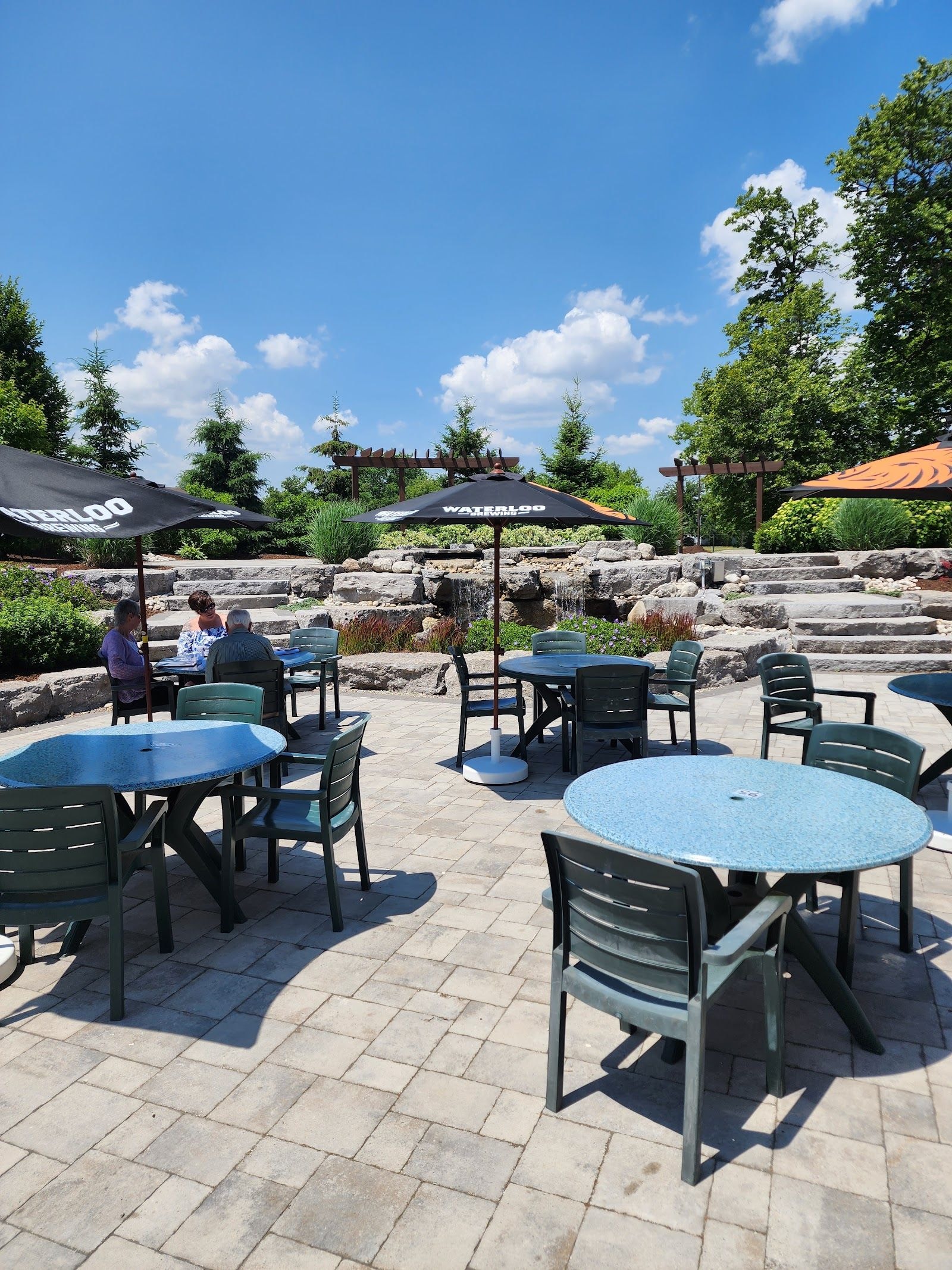 Guests dining at a busy restaurant