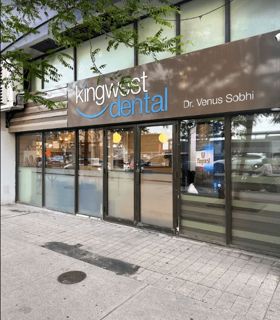 Patient photo from a Google review at Kingwest Dental