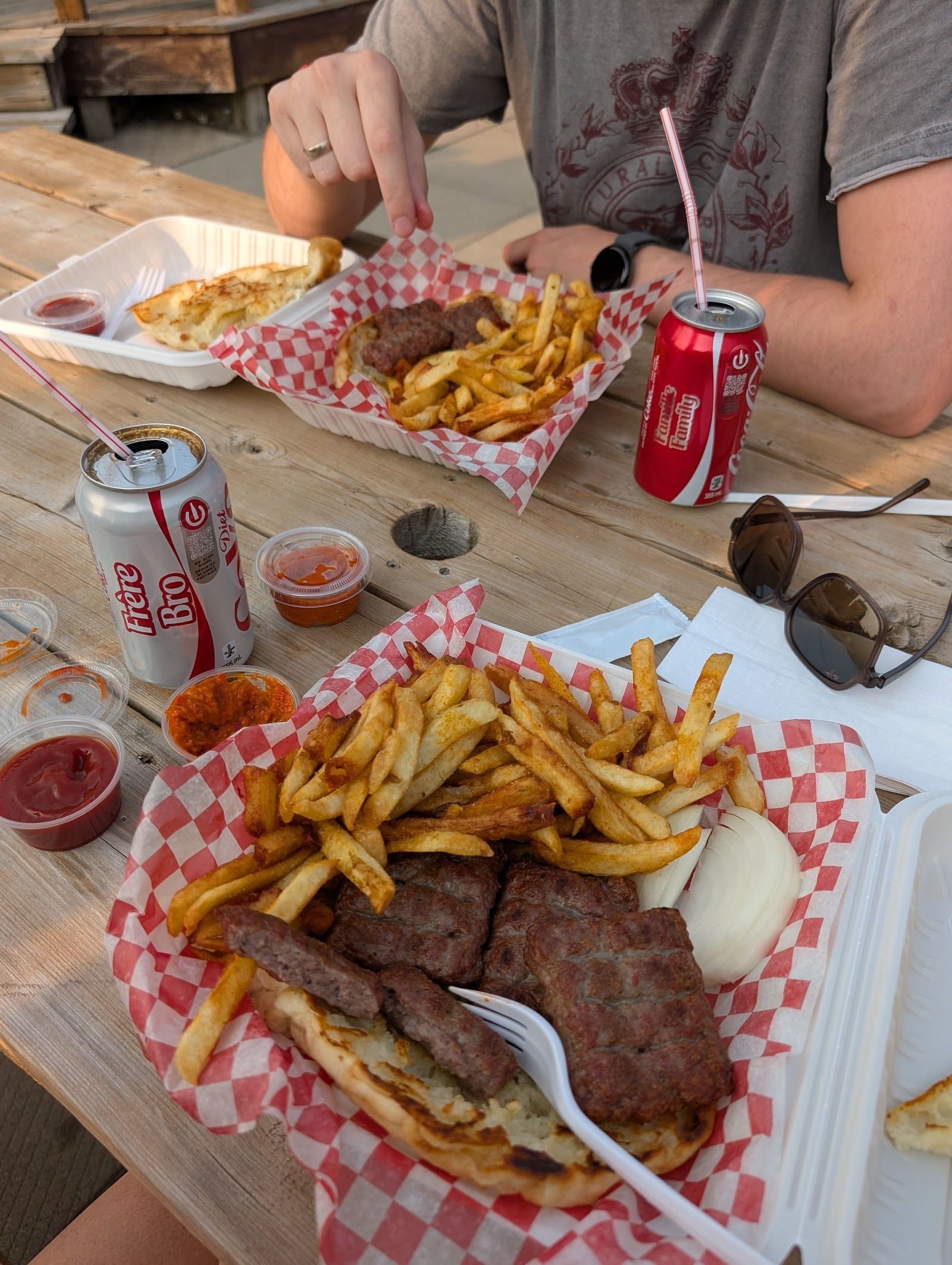 Guests dining at a busy restaurant