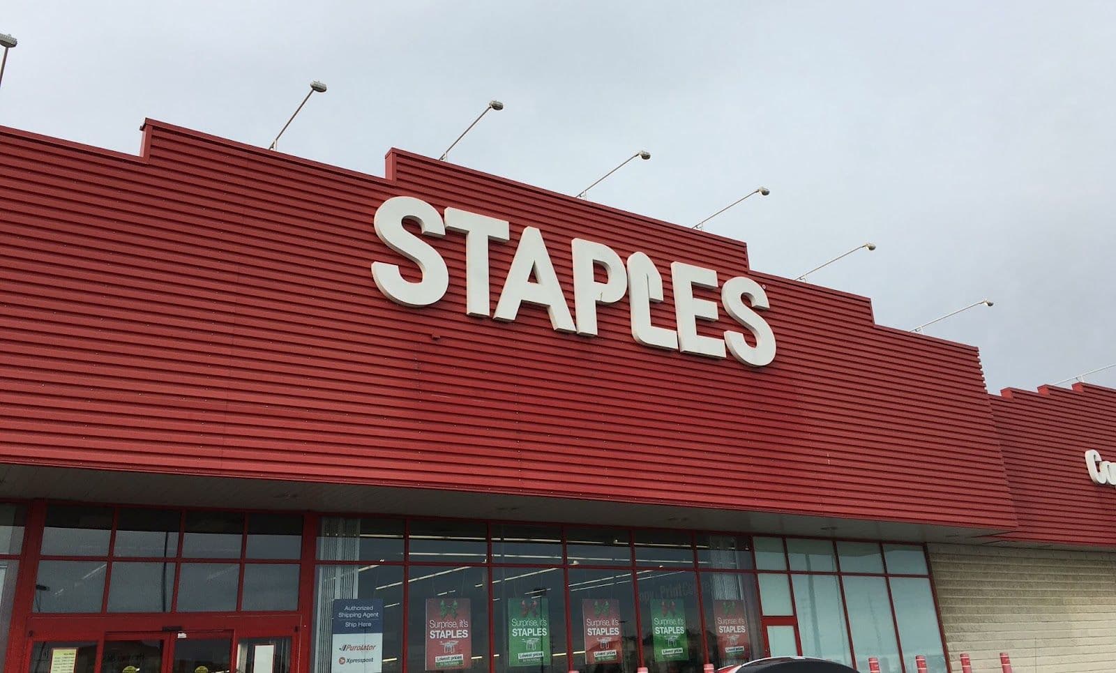 Guest photo from a Google review at Staples