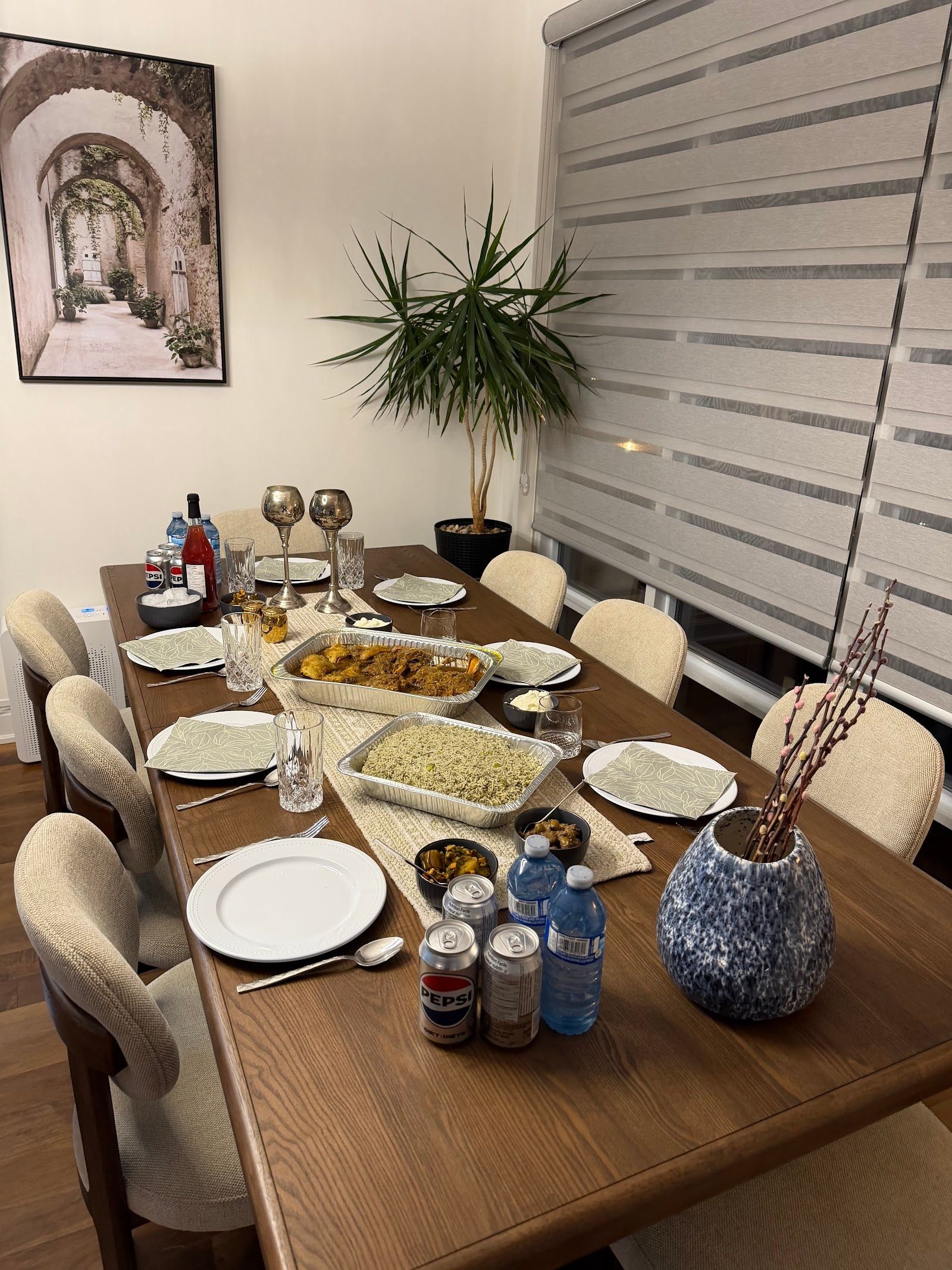 Guests dining at a busy restaurant