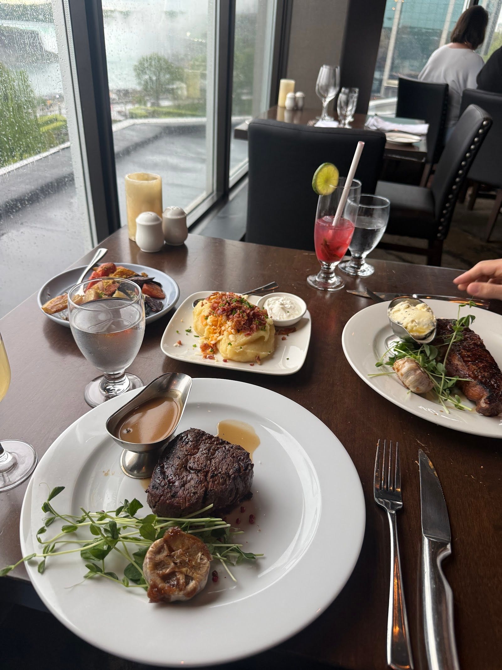 Guests dining at a busy restaurant