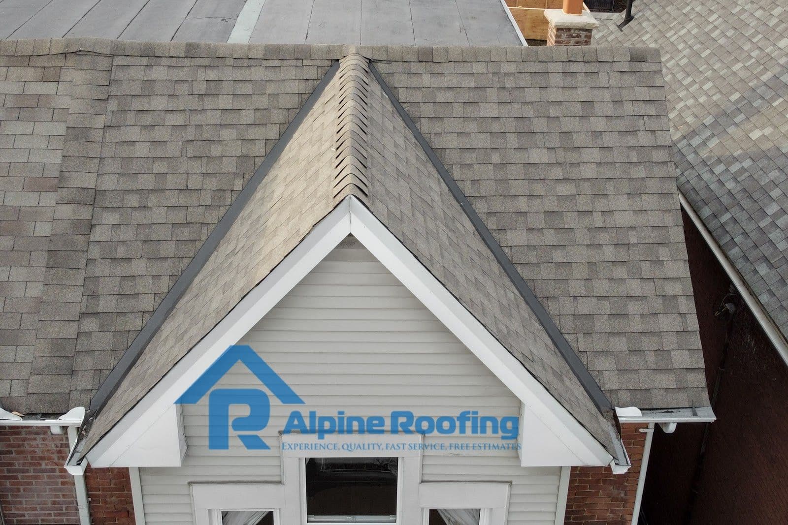 Alpine Roofing team reviewing patient feedback together at their office