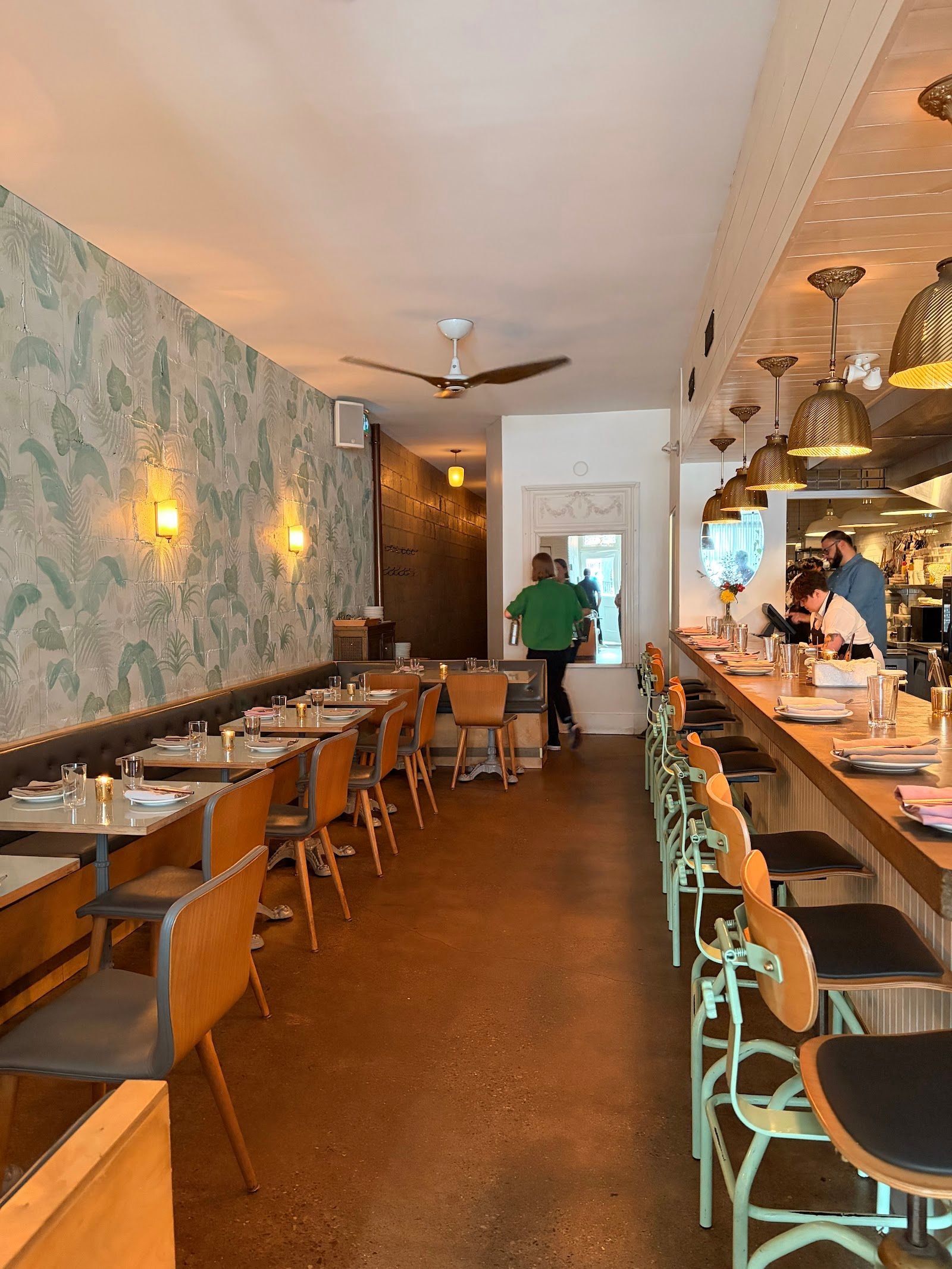 Guests dining at a busy restaurant