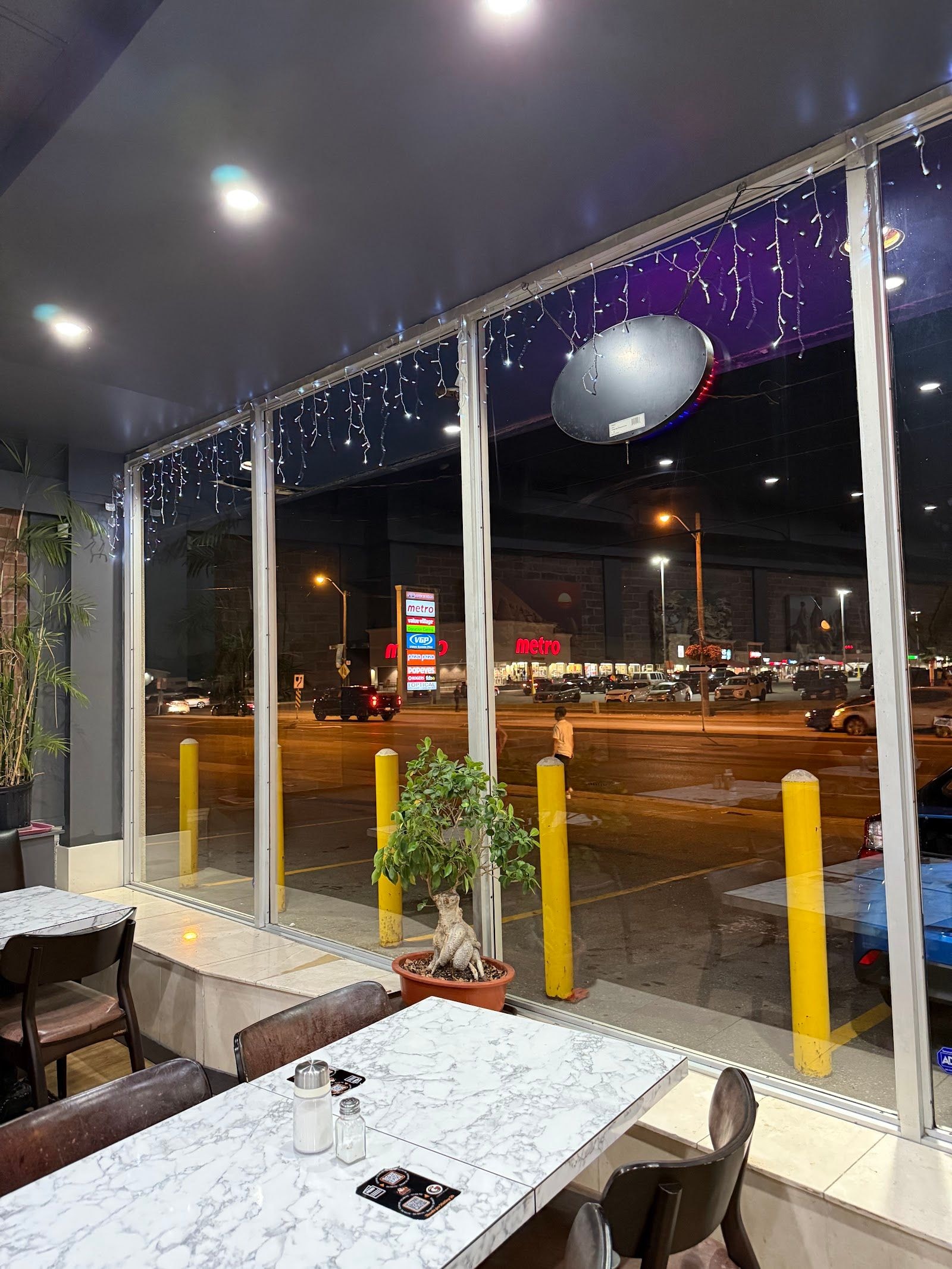 Guests dining at a busy restaurant