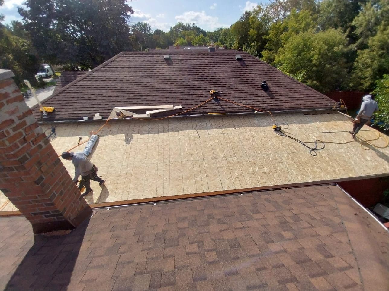 Customer photo from a Google review at Roofing Monkeys