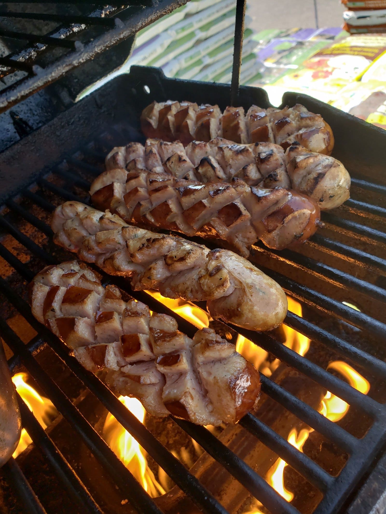 Guest photo from a Google review at KW's Best Sausage Carts