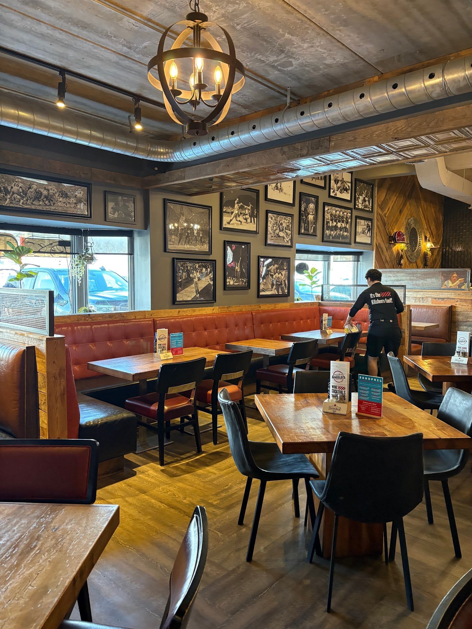 Guests dining at a busy restaurant
