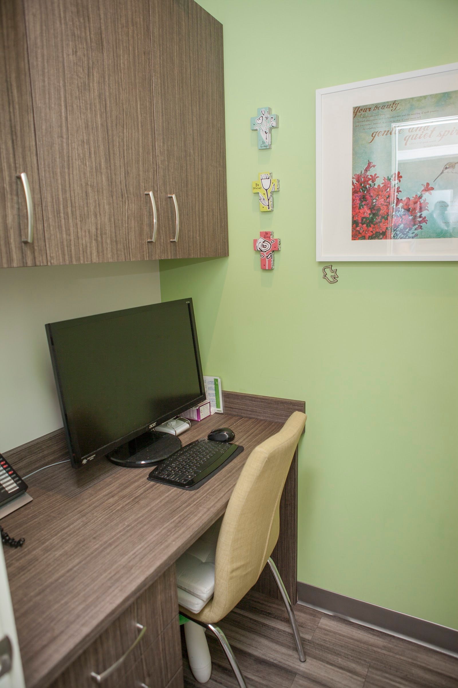 Doctor reviewing patient feedback on a laptop