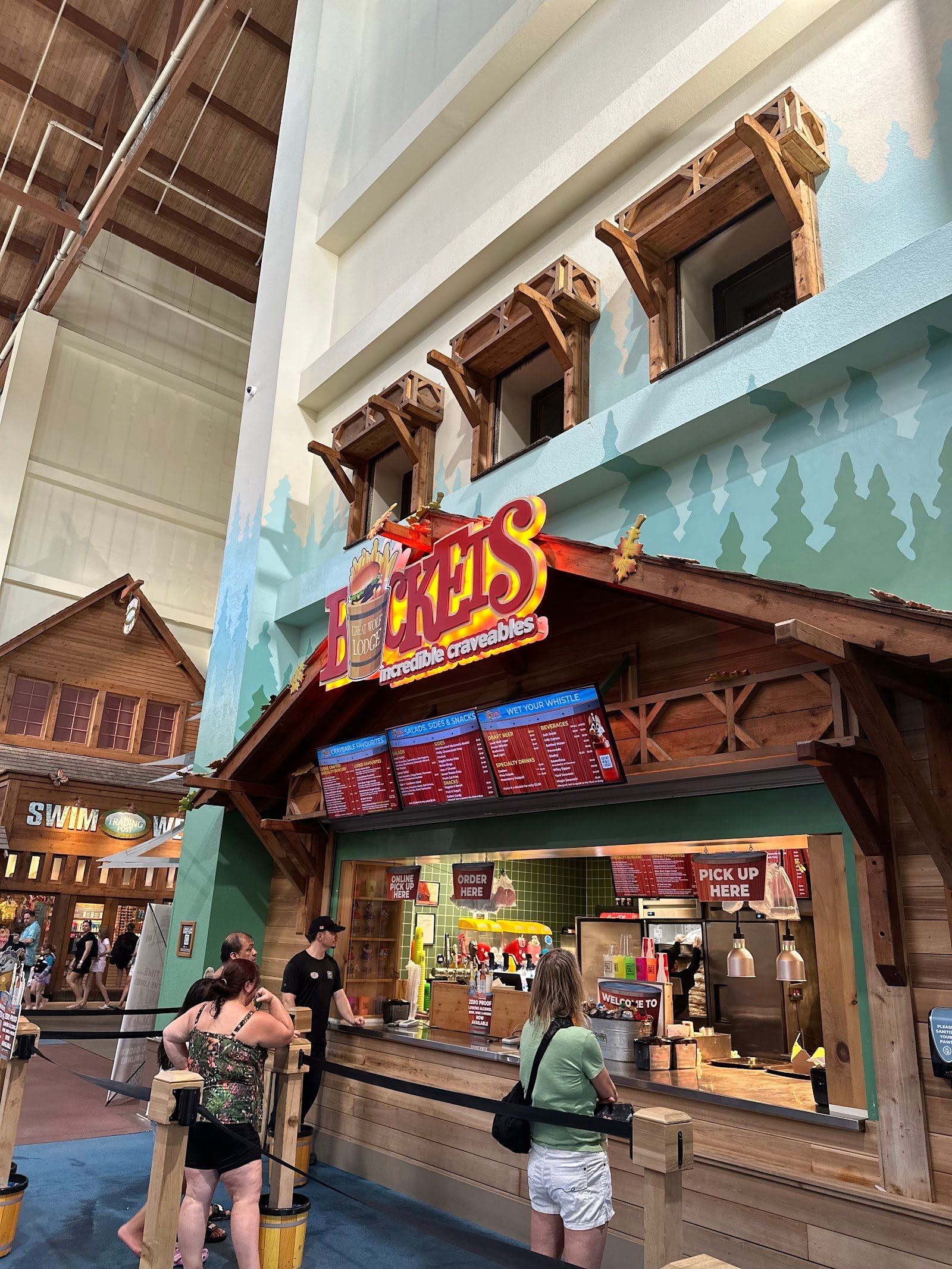 Guests dining at a busy restaurant
